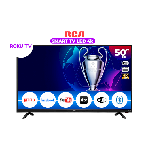 TV SMART 50" "RCA" 4K/APLICACIÓN ROKU/HDMI/USB/LAN/DOLBY #RC50RK