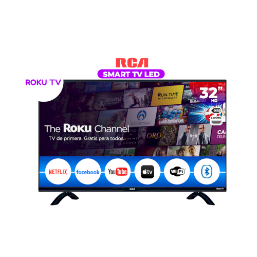 TV SMART 32" "RCA" HD/APLICACIÓN ROKU/HDMIX2/ANT/USB/RJ44/HEADPHONE #RC32RK