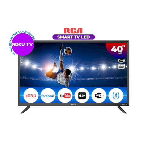 TV SMART 40" "RCA" FHD/APLICACIÓN ROKU/HDMIX2/ANT/USB/RJ44/HEADPHONE #RC40RK