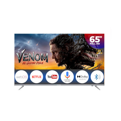 TV SMART LED 65" "HYUNDAI" SISTEMA/WEBOSHUB/HDMI/USB/4KUHD/BT #HYLED6508W4KM