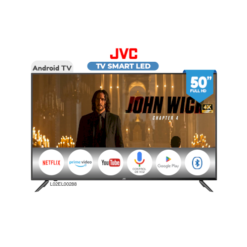 TV SMART  50" "JVC" ANDROID/4K/UHD/FRAMELESS/HDMI/USB #LT-50KB608