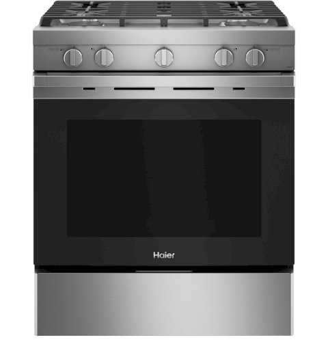 ESTUFA DE GAS 30" (A+) "HAIER" 4 QUEMADORES/CHISPERO SILVER #QCGSS740RNSS