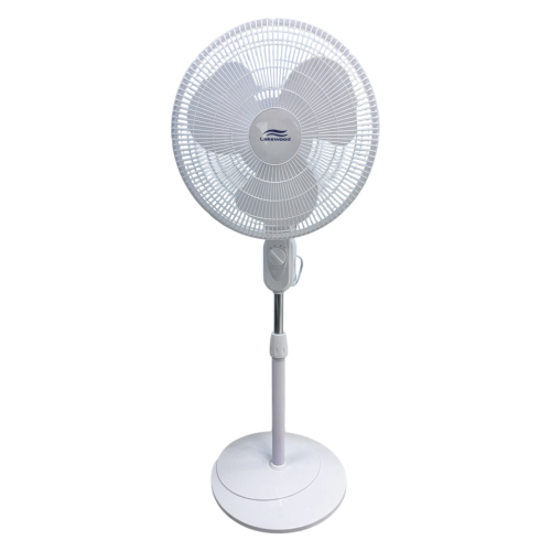 VENTILADOR D/PEDESTAL 16" "LAKEWOOD" 45W B #15503 PG WHITE #599858