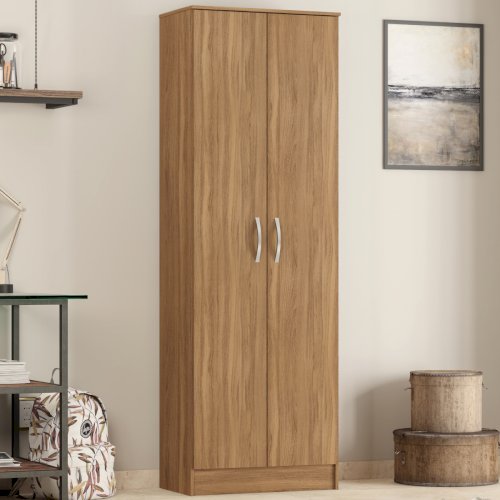 ROPERO "GOLDEN" 2 PUERTAS CASTAÑO CLARO  #20560/108 #20560/134  #DEMOBILE