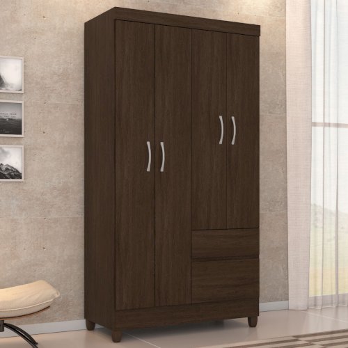 ROPERO "LOTUS" 4 PUERTAS NEGRO  #42060/105 #42060/205 #DEMOBILE