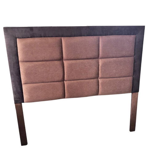 RESPALDAR QUEEN ROMA TELA MICROFIBRA CAFE QUEMADO #ALTAMURA